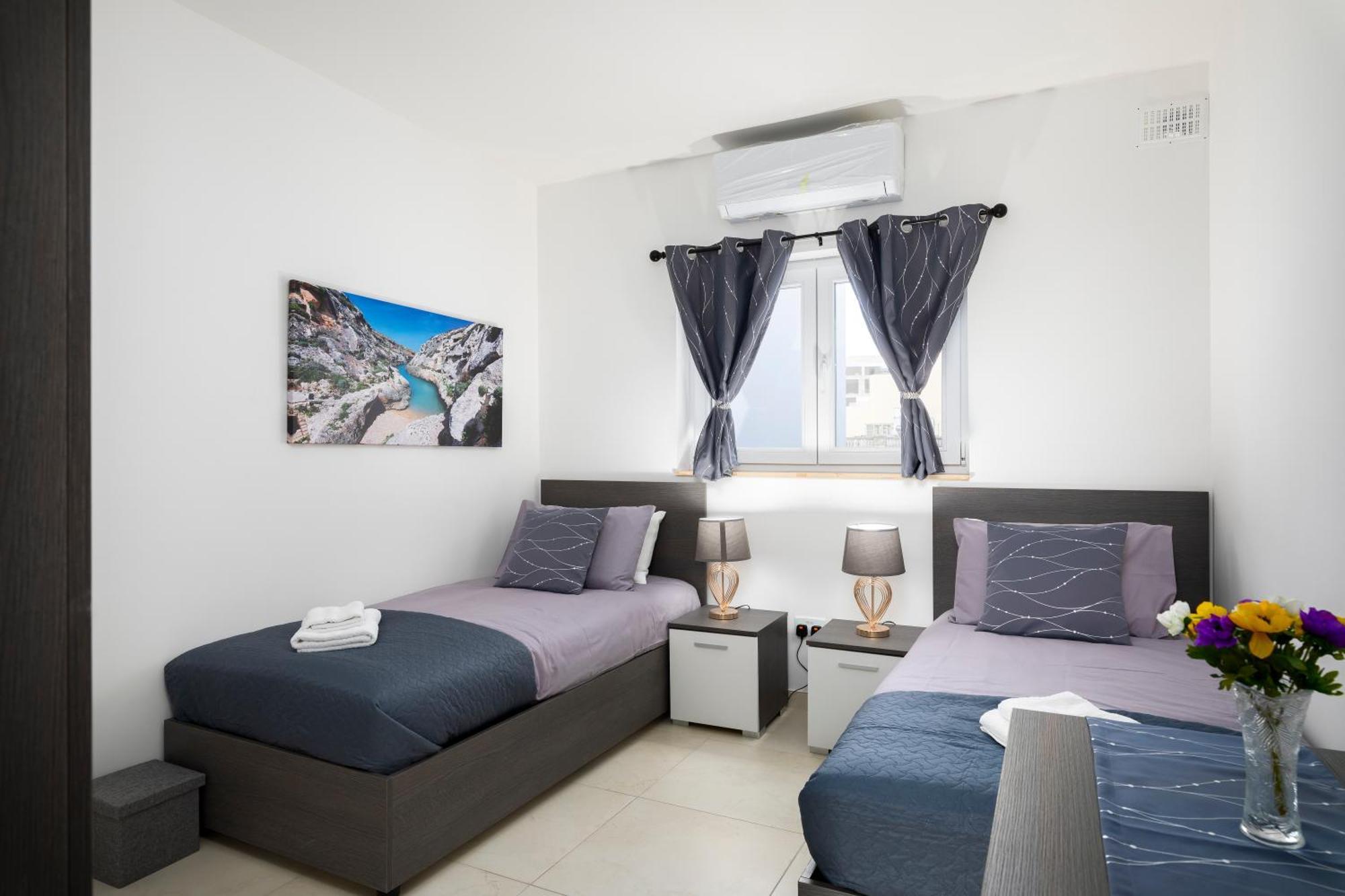 Modern & Spacious 2Br Apartment With Country Views - Close To Xemxija Bay San Pawl il-Baħar Zewnętrze zdjęcie